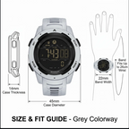 Digital Pedometer Watch, Waterproof Sports Wristwatch with Step Counter-Ridorn