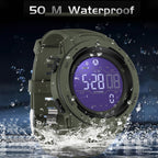 Digital Pedometer Watch, Waterproof Sports Wristwatch with Step Counter-Ridorn