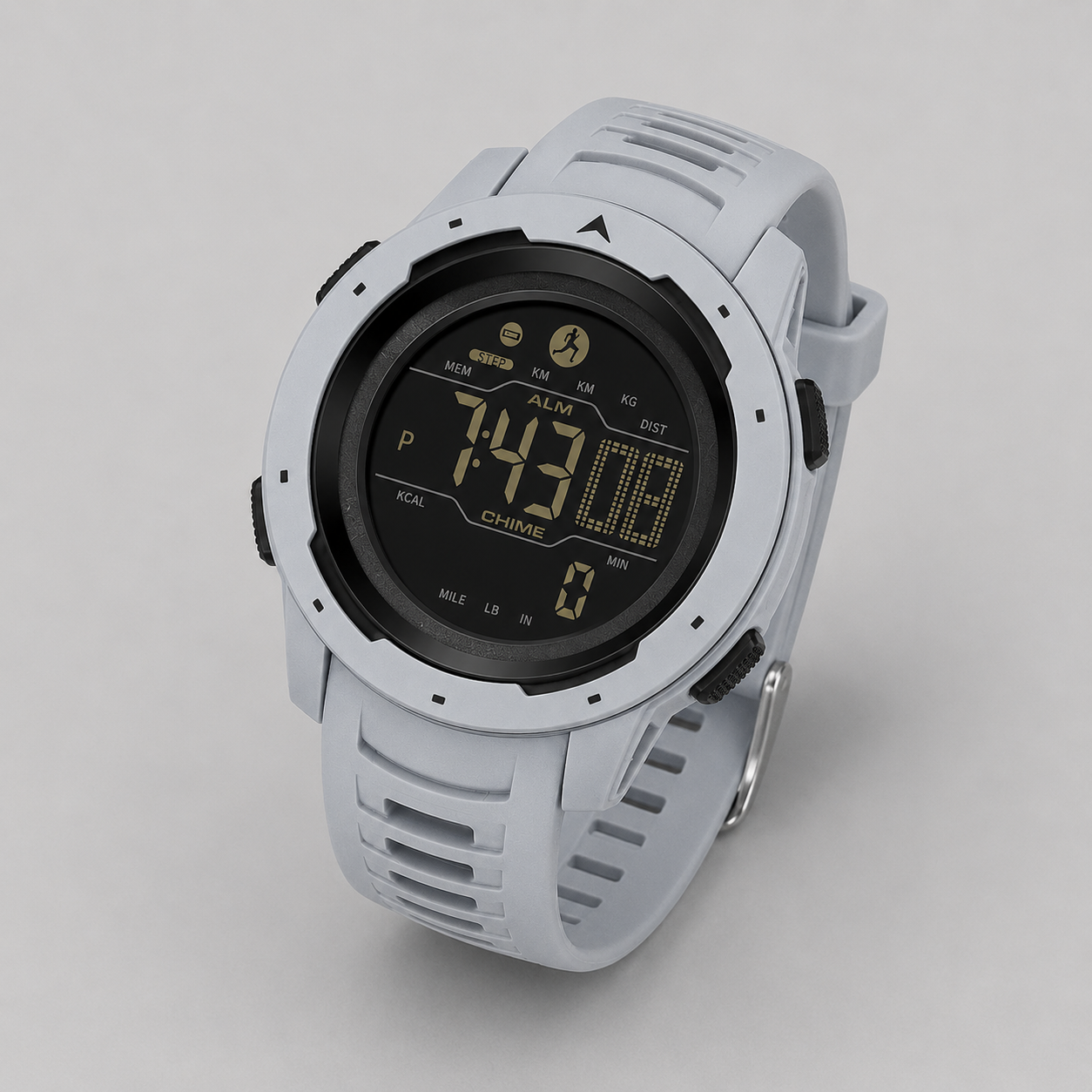 Digital Pedometer Watch, Waterproof Sports Wristwatch with Step Counter