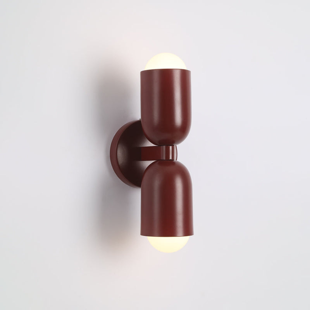 Double Headed Colorful Wall Lamp | Modern Art Inspired Accent Light | Ridorn