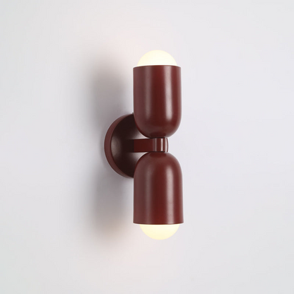 Double Headed Colorful Wall Lamp | Modern Art Inspired Accent Light | Ridorn