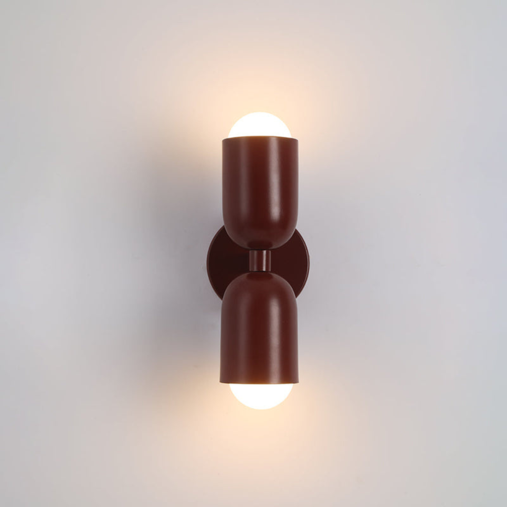 Double Headed Colorful Wall Lamp | Modern Art Inspired Accent Light | Ridorn
