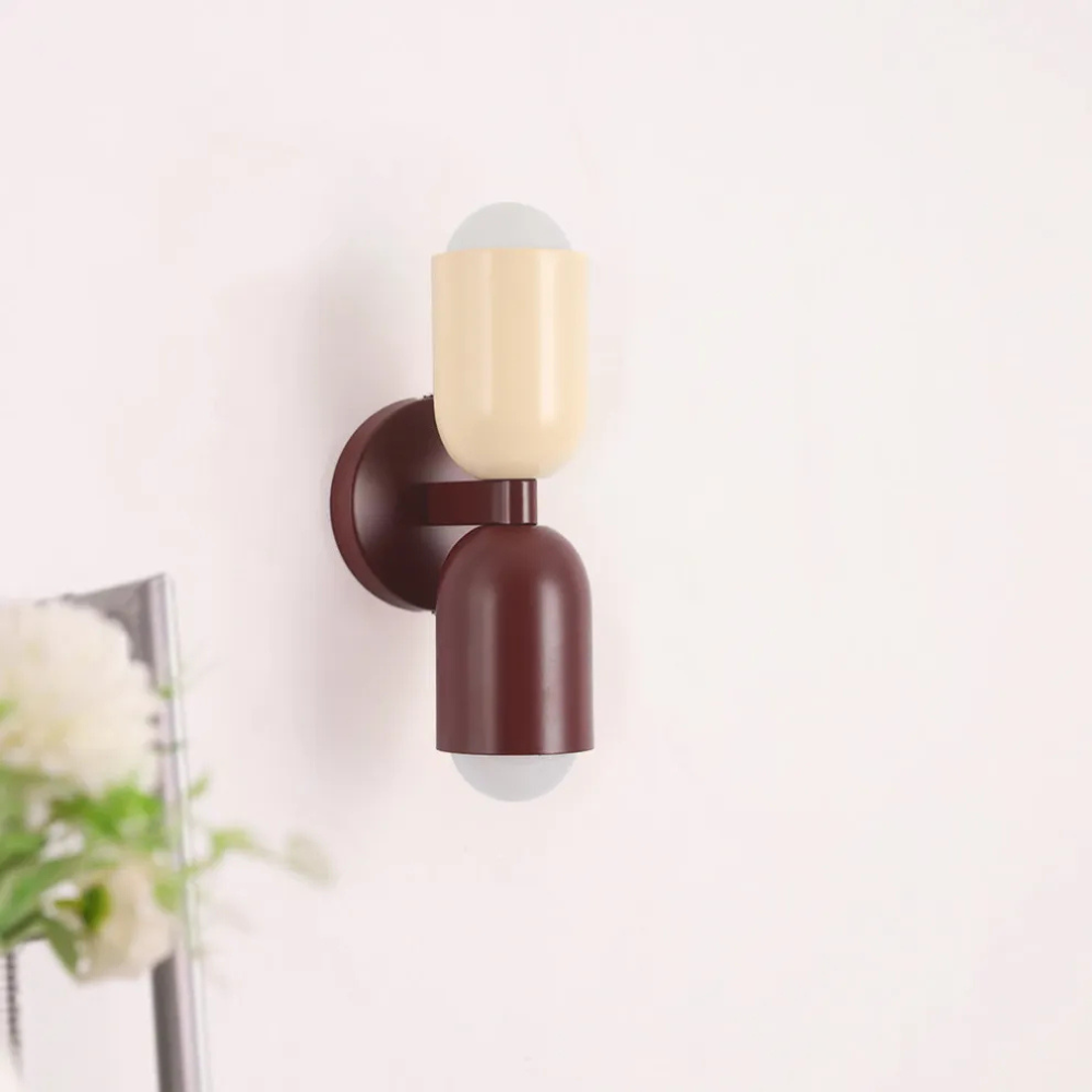 Double Headed Colorful Wall Lamp | Modern Art Inspired Accent Light | Ridorn