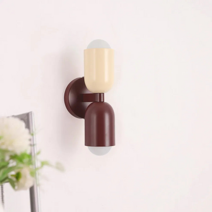 Double Headed Colorful Wall Lamp | Modern Art Inspired Accent Light | Ridorn