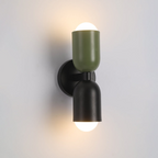 Double Headed Colorful Wall Lamp | Modern Art Inspired Accent Light | Ridorn