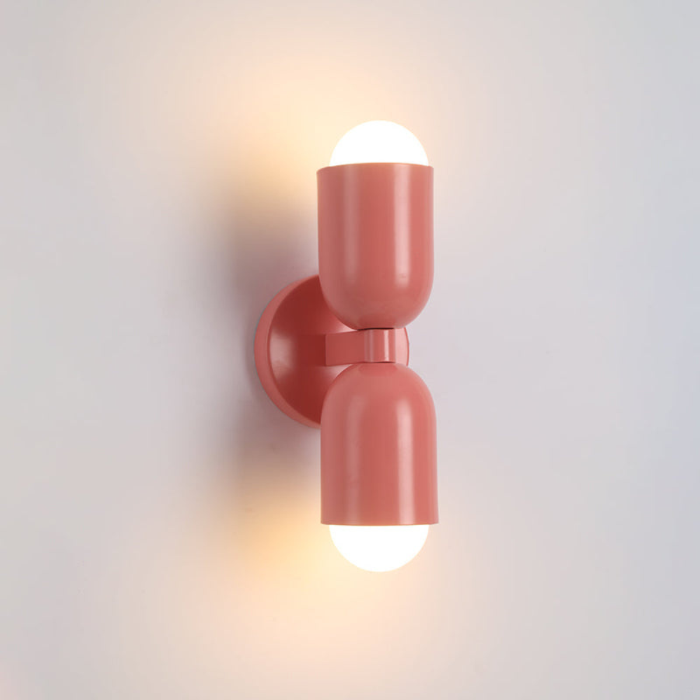 Double Headed Colorful Wall Lamp | Modern Art Inspired Accent Light | Ridorn