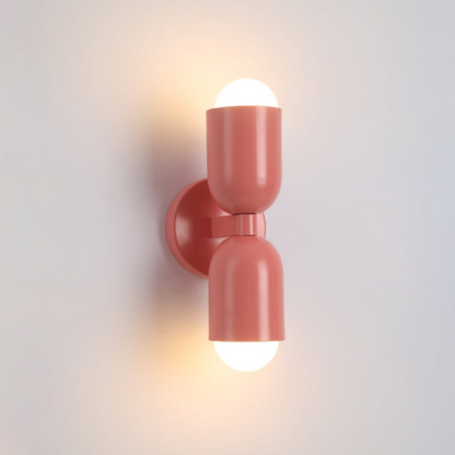 Double Headed Colorful Wall Lamp | Modern Art Inspired Accent Light | Ridorn