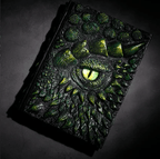 Dragon Eye 3D Journal, Handmade Resin Embossed Notebook with Engraved Cover-Ridorn
