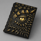 Dragon Eye 3D Journal, Handmade Resin Embossed Notebook with Engraved Cover