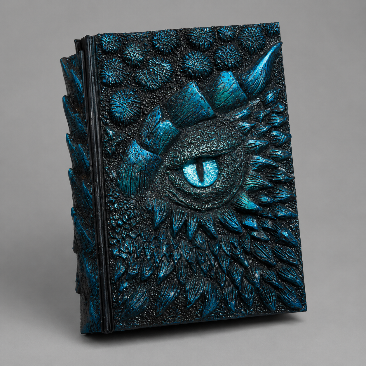 Dragon Eye 3D Journal, Handmade Resin Embossed Notebook with Engraved Cover