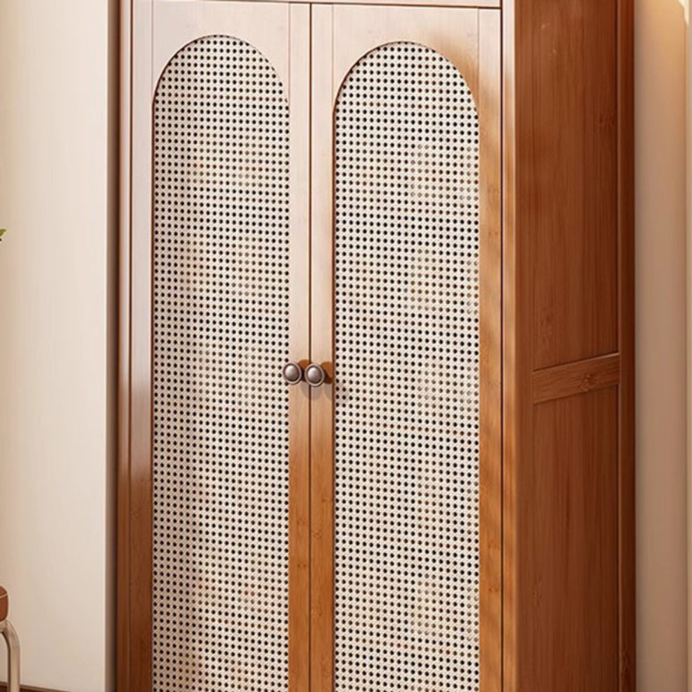 Eco-Friendly Bamboo Multi-Tier Shoe Storage Cabinet, 6-8 | Ridorn-Shoe Storage Cabinets-Ridorn