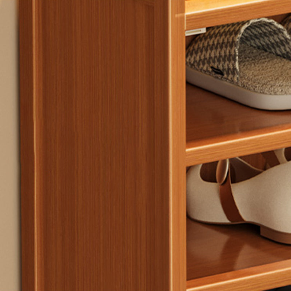 Eco-Friendly Bamboo Multi-Tier Shoe Storage Cabinet, 6-8 | Ridorn-Shoe Storage Cabinets-Ridorn
