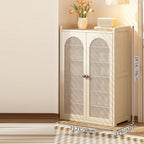Eco-Friendly Bamboo Multi-Tier Shoe Storage Cabinet, 6-8 | Ridorn-Shoe Storage Cabinets-Ridorn