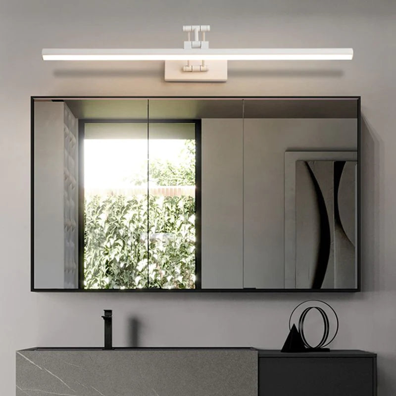 Modern Linear LED Vanity Wall Lamp | Sleek Mirror Front Light | Ridorn