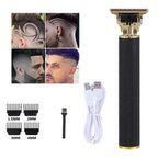Electric Hair Clipper with T-Blade, Precision Cordless Trimmer for Home Grooming-Ridorn