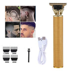 Electric Hair Clipper with T-Blade, Precision Cordless Trimmer for Home Grooming-Ridorn