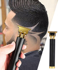 Electric Hair Clipper with T-Blade, Precision Cordless Trimmer for Home Grooming-Ridorn