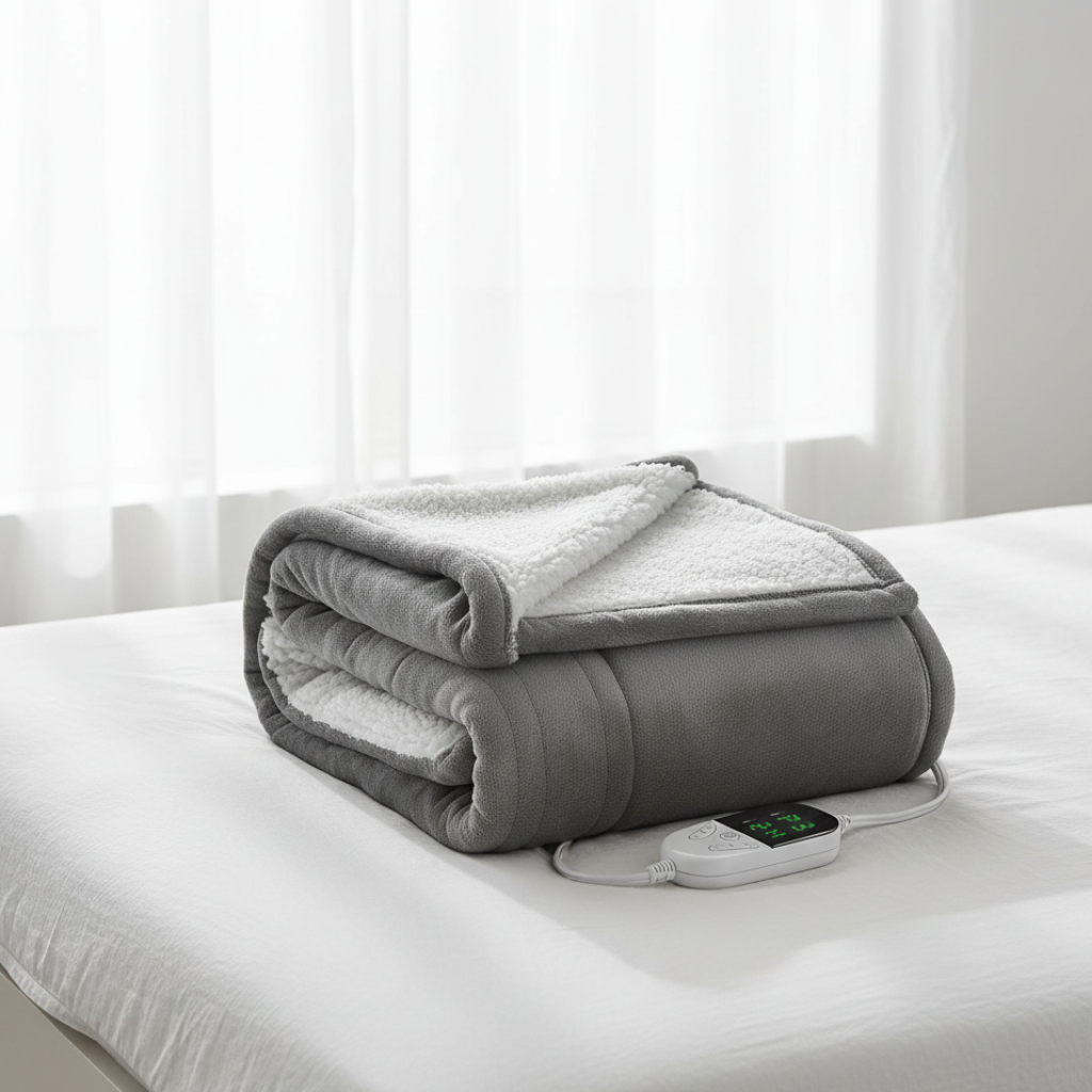 Electric Heated Throw Blanket with 6 Temperature Settings | Ridorn