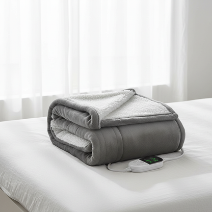 Electric Heated Throw Blanket with 6 Temperature Settings | Ridorn
