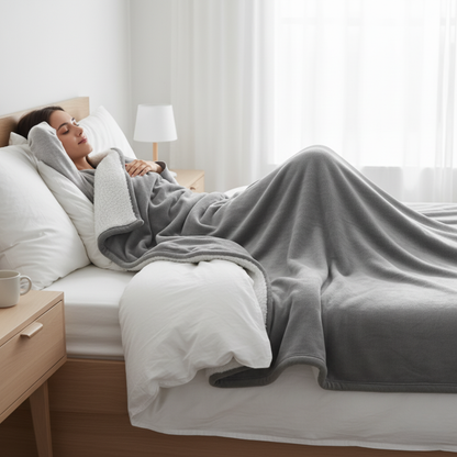 Electric Heated Throw Blanket with 6 Temperature Settings | Ridorn