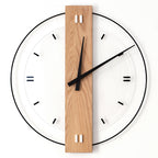 Elegant 40cm Solid Wood Nordic Wall Clock for Home Decor | Ridorn-Clocks-Ridorn