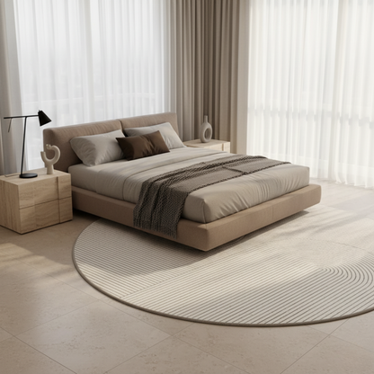 Elegant Anti-Slip Round Rug with Plush Velvet for Home Decor | Ridorn