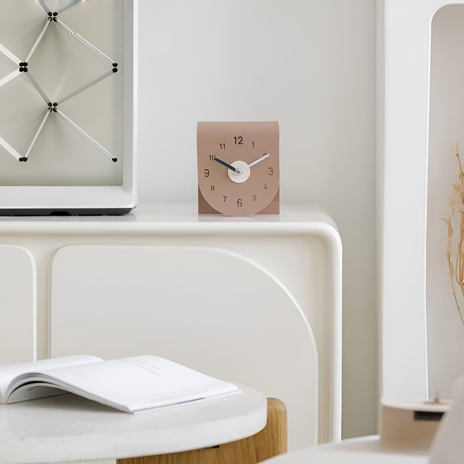 Elegant Natural Wood Table Clock with Clear Numerals | Ridorn-Table Clocks-Ridorn