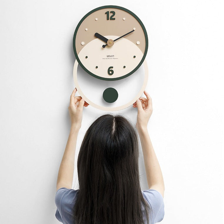 Elegant Nordic Minimalist Wall Clock for Home Decor | Ridorn-Clocks-Ridorn