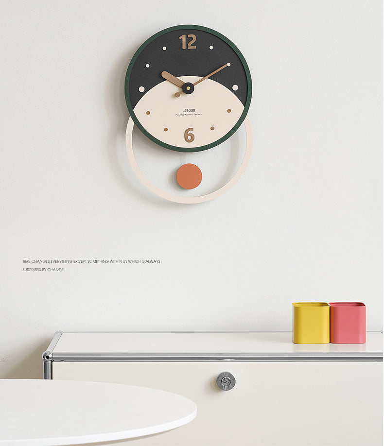 Elegant Nordic Minimalist Wall Clock for Home Decor | Ridorn-Clocks-Ridorn
