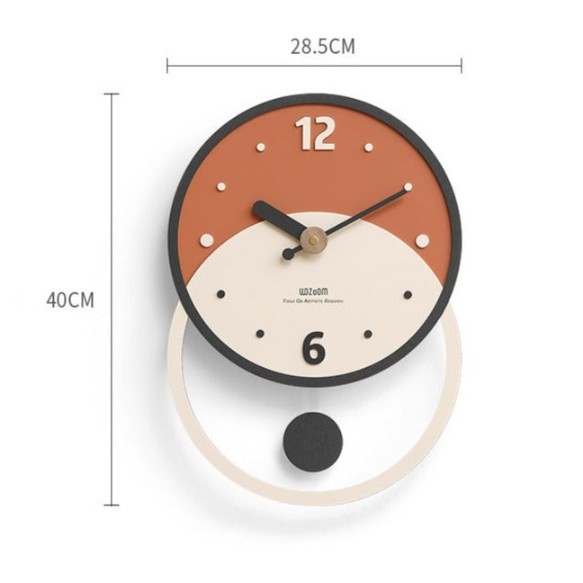 Elegant Nordic Minimalist Wall Clock for Home Decor | Ridorn-Clocks-Ridorn