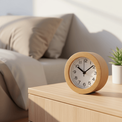 Elegant Silent Wooden Alarm Clock for Peaceful Mornings | Ridorn-Alarm Clocks-Ridorn