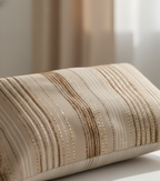 Elegant Soft Shimmer Upholstery Fabric with Vertical Lines | Ridorn-Pillow-Ridorn