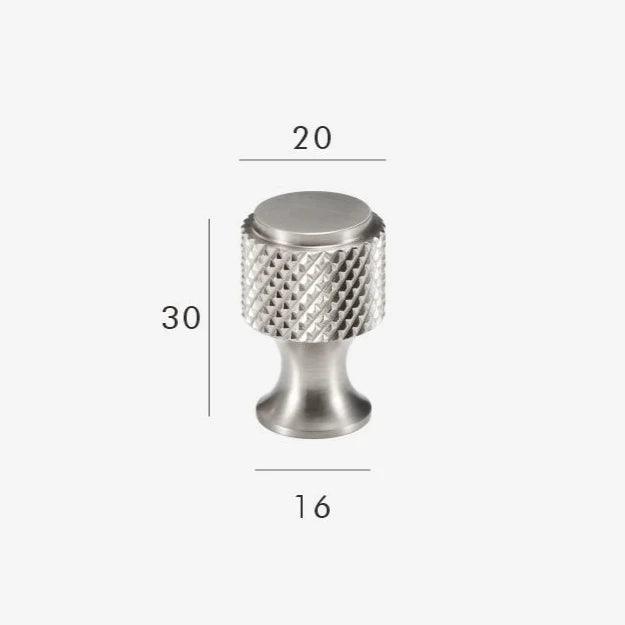 Elisse Diamond-cut Knurled Knobs-handles and knobs-Ridorn