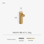 Elowenino Single Hooks-handles and knobs-Ridorn