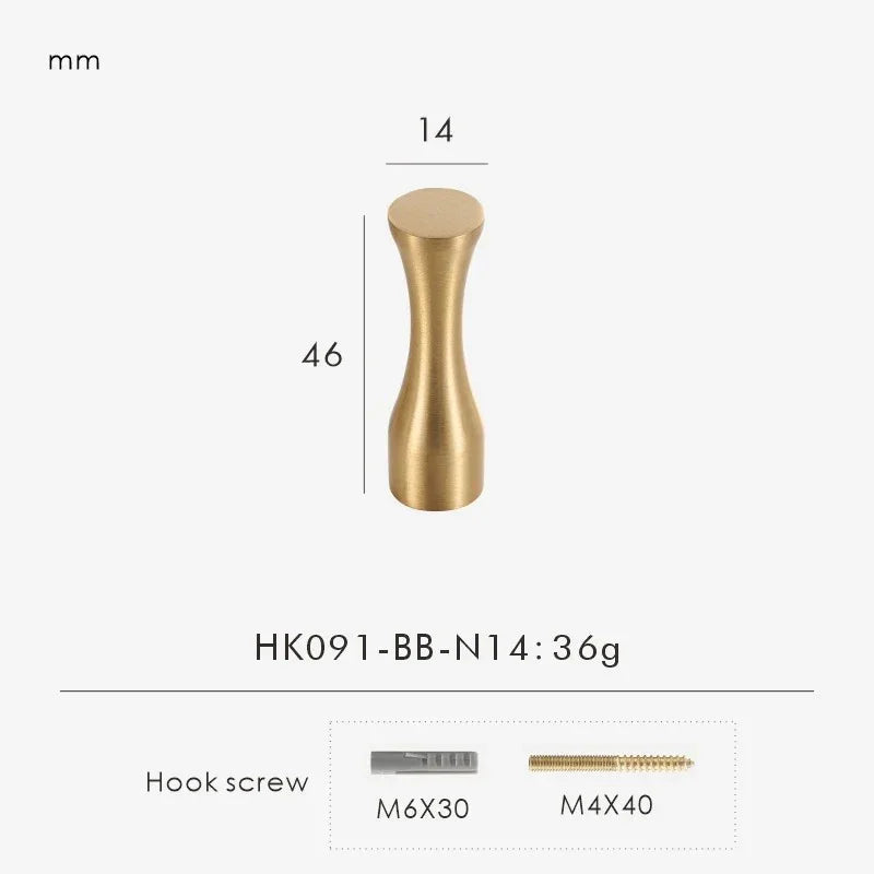 Elowenino Single Hooks-handles and knobs-Ridorn