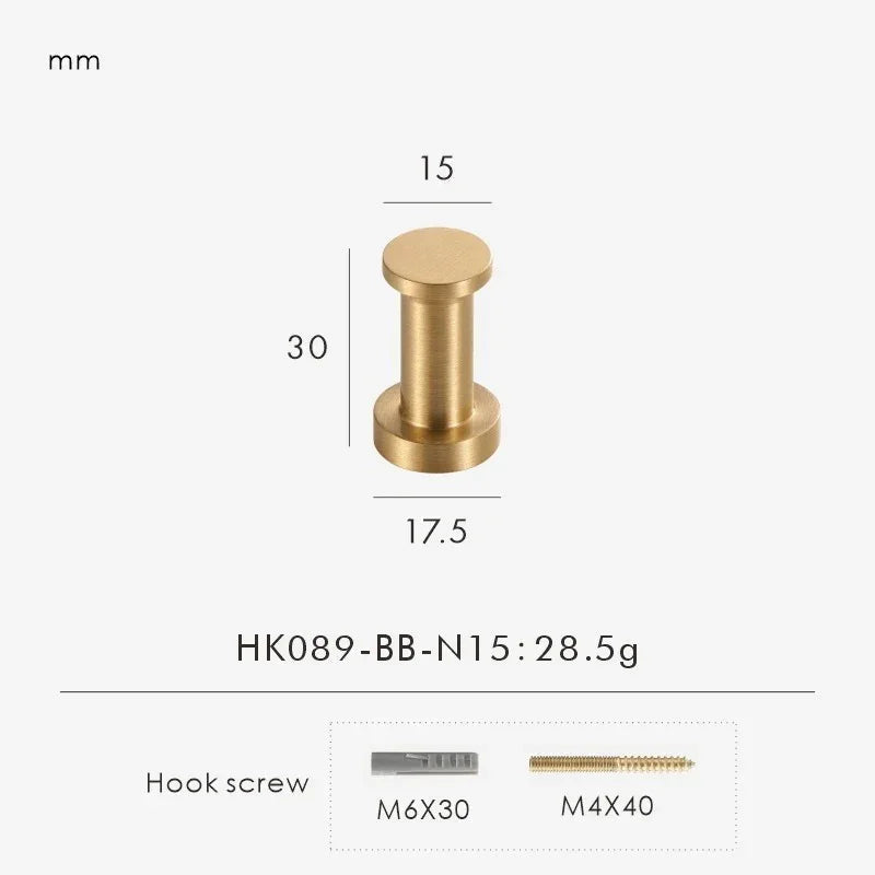 Elowenino Single Hooks-handles and knobs-Ridorn