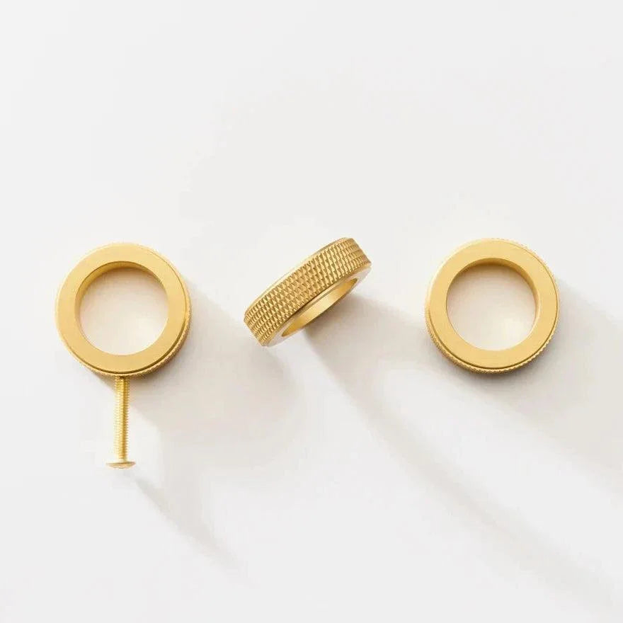 Emia Knurled Ring Cabinet Knobs-handles and knobs-Ridorn