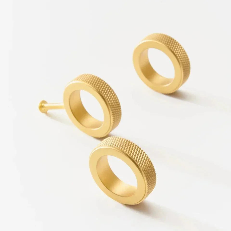 Emia Knurled Ring Cabinet Knobs-handles and knobs-Ridorn