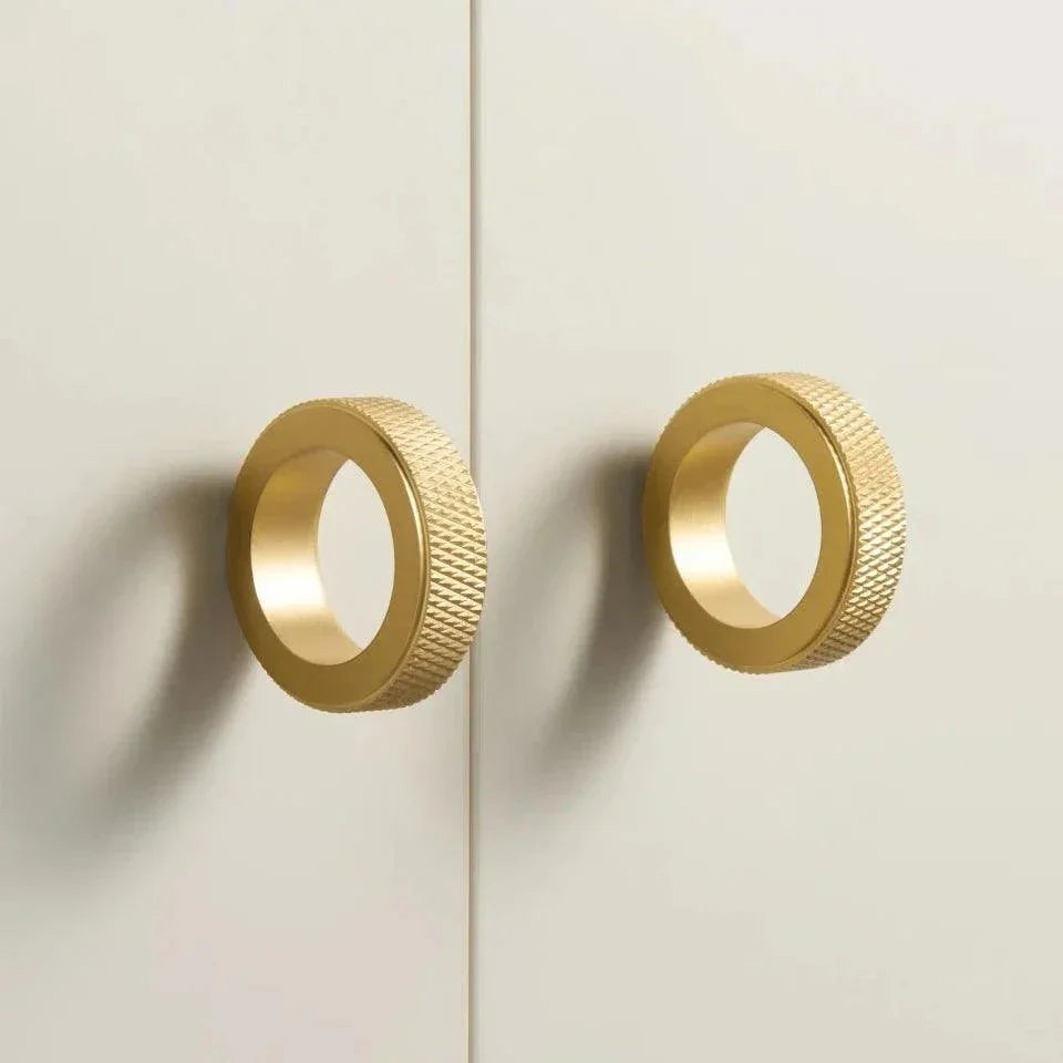 Emia Knurled Ring Cabinet Knobs-handles and knobs-Ridorn