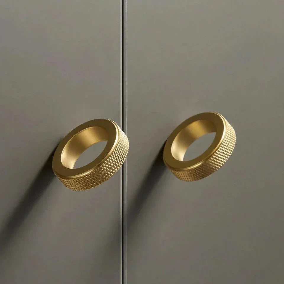 Emia Knurled Ring Cabinet Knobs-handles and knobs-Ridorn