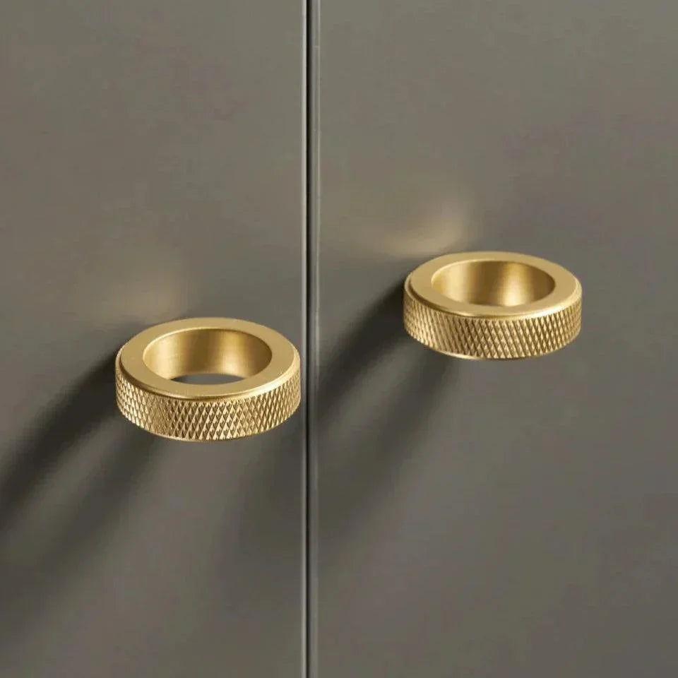 Emia Knurled Ring Cabinet Knobs-handles and knobs-Ridorn