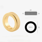Emia Knurled Ring Cabinet Knobs-handles and knobs-Ridorn