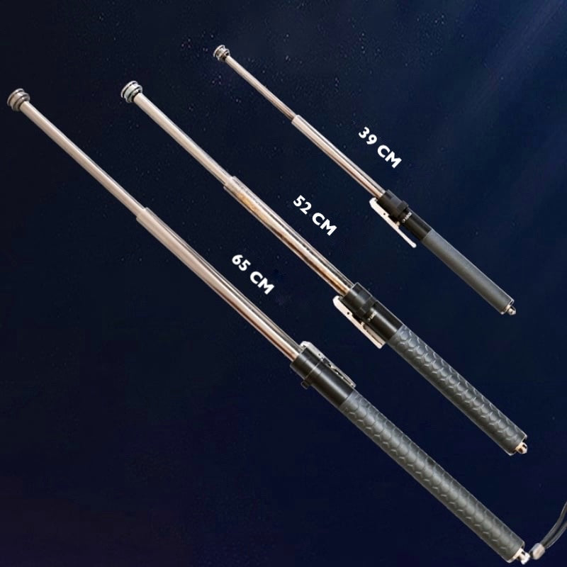 Extendable Hiking Walking Stick, Automatic Telescopic Trekking Pole with Anti-Slip Grip-Ridorn