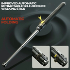 Extendable Hiking Walking Stick, Automatic Telescopic Trekking Pole with Anti-Slip Grip-Ridorn