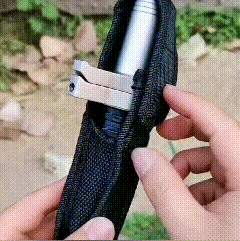 Extendable Hiking Walking Stick, Automatic Telescopic Trekking Pole with Anti-Slip Grip-Ridorn