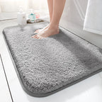 Extra Thick Microfiber Bath Mat, Soft Non-Slip Absorbent Bathroom Rug-Ridorn