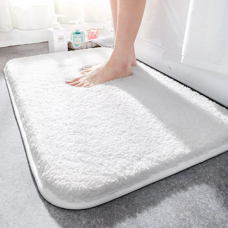Extra Thick Microfiber Bath Mat, Soft Non-Slip Absorbent Bathroom Rug-Ridorn