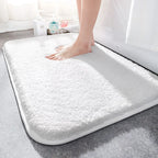 Extra Thick Microfiber Bath Mat, Soft Non-Slip Absorbent Bathroom Rug-Ridorn