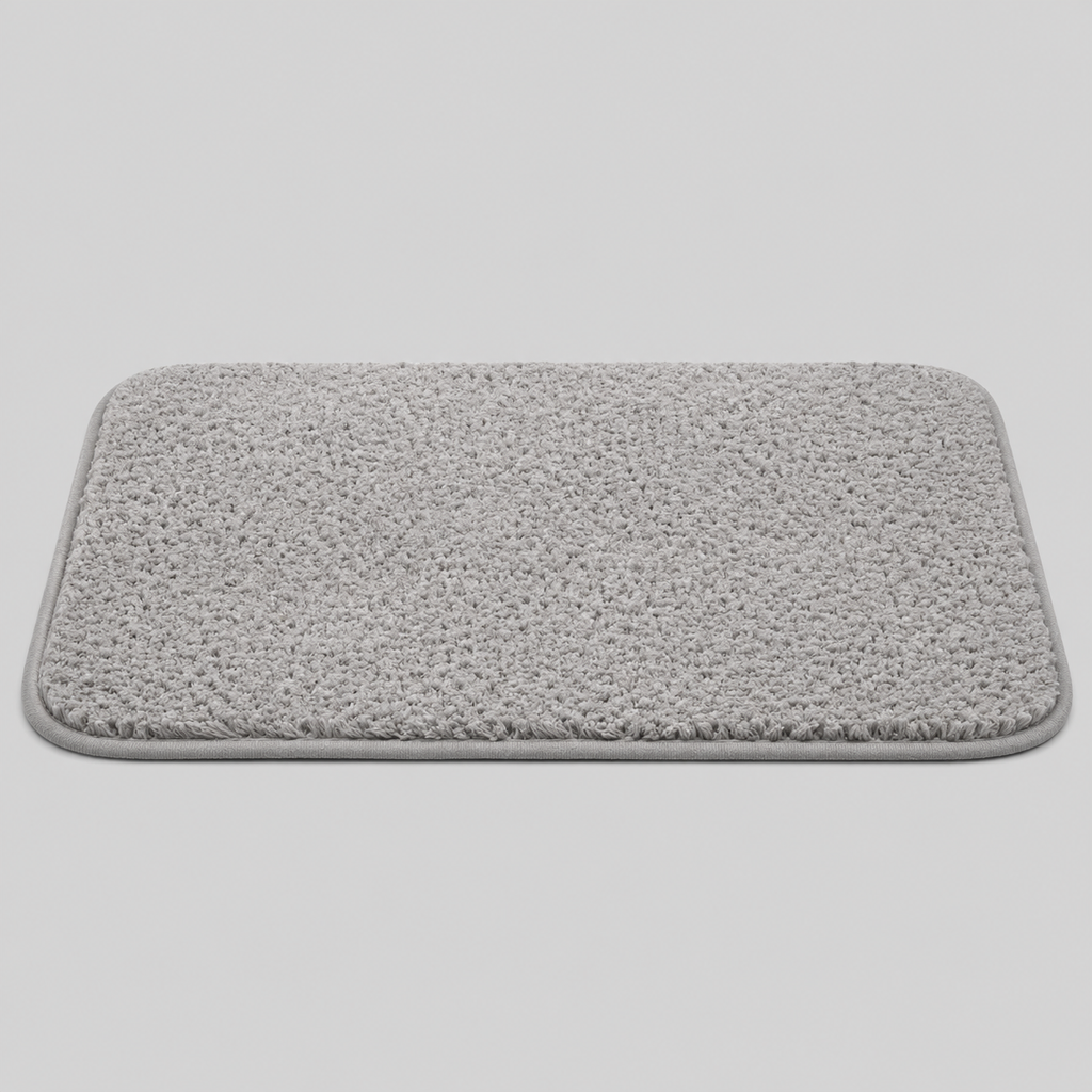 Extra Thick Microfiber Bath Mat, Soft Non-Slip Absorbent Bathroom Rug