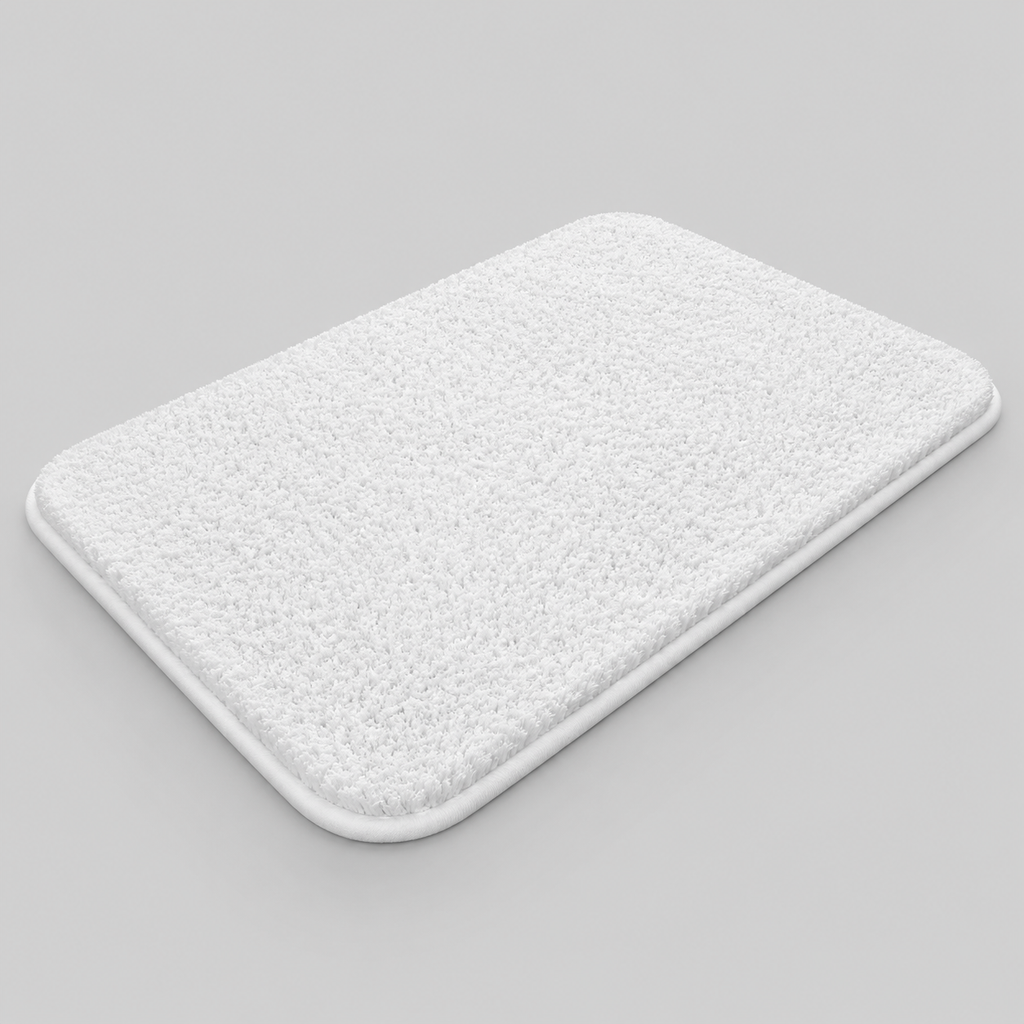 Extra Thick Microfiber Bath Mat, Soft Non-Slip Absorbent Bathroom Rug